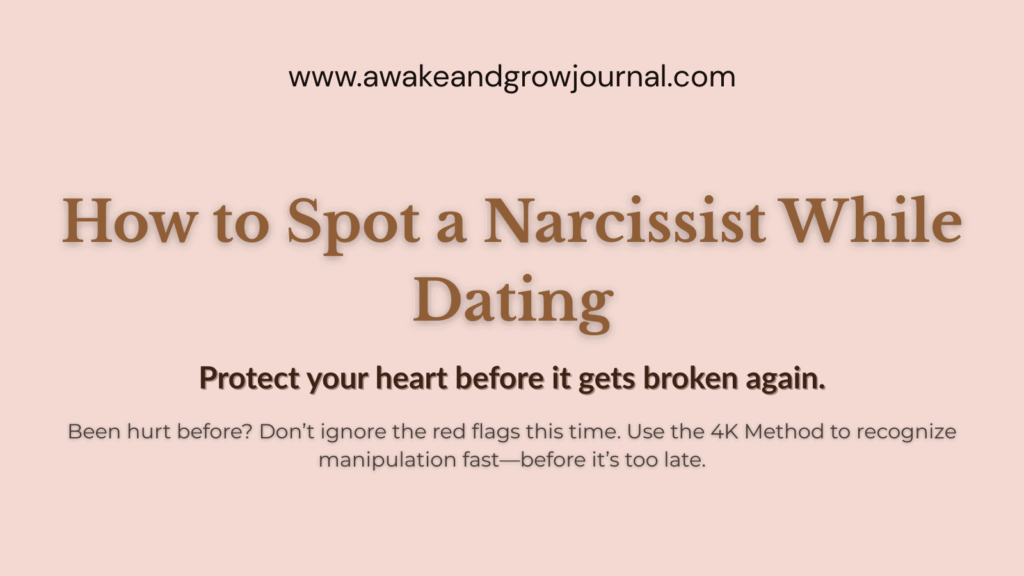 Dating red flags – how to spot a narcissist using the 4K Method