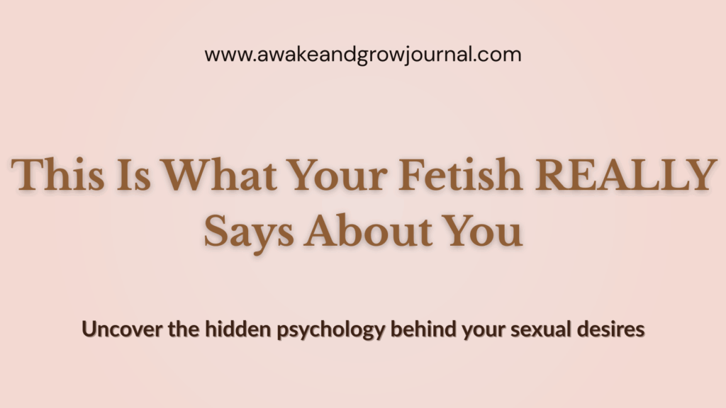 Title card for blog post “This Is What Your Fetish REALLY Says About You” with minimalist pink background and black serif text.